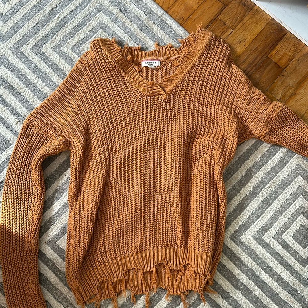 Orange sweater
